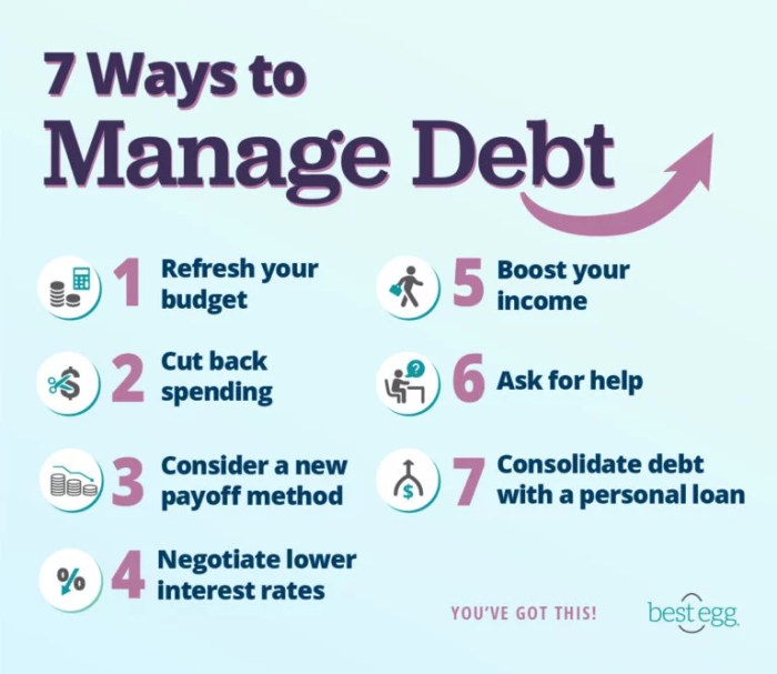 Manage debt